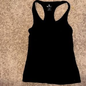 Black workout tank, size small.